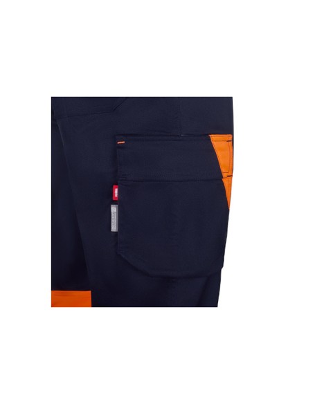 Pantalón stretch reciclado bicolor cinta segmentada mujer VELILLA 303032SW