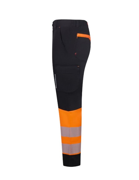 Pantalón stretch reciclado bicolor cinta segmentada mujer VELILLA 303032SW