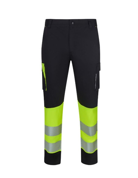 Pantalón stretch reciclado bicolor cinta segmentada mujer VELILLA 303032SW