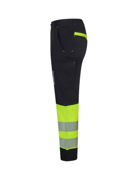 Pantalón stretch reciclado bicolor cinta segmentada mujer VELILLA 303032SW