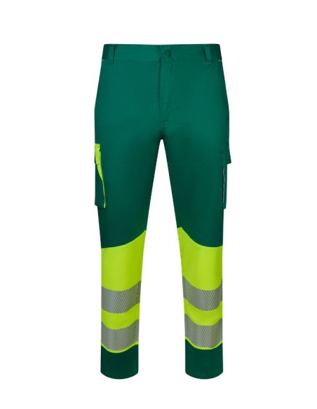 Pantalón stretch reciclado bicolor cinta segmentada mujer VELILLA 303032SW