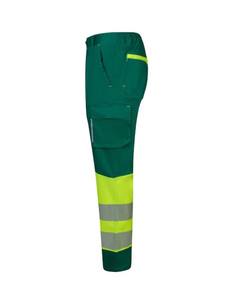 Pantalón stretch reciclado bicolor cinta segmentada mujer VELILLA 303032SW