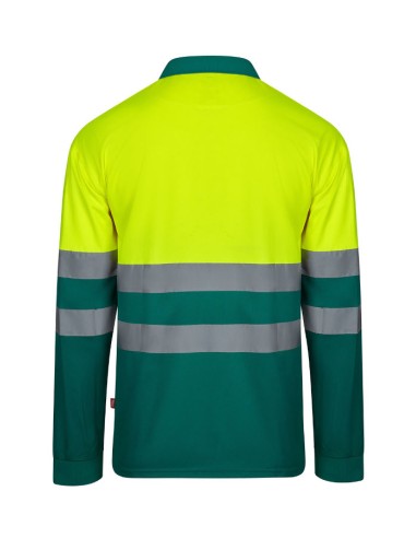 Polo Bicolor Alta Visibilidad Manga Larga...