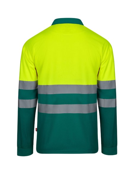 Polo Bicolor Alta Visibilidad Manga Larga Velilla 305507