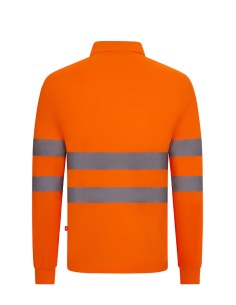 Polo Bicolor de Alta Visibilidad Manga larga Velilla 305511