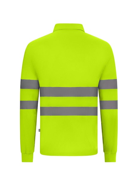 Polo Bicolor de Alta Visibilidad Manga larga Velilla 305511