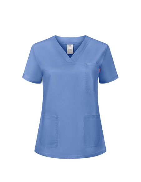 Camisola sanitaria stretch para mujer Velilla 535206SW de pijama médico elástico