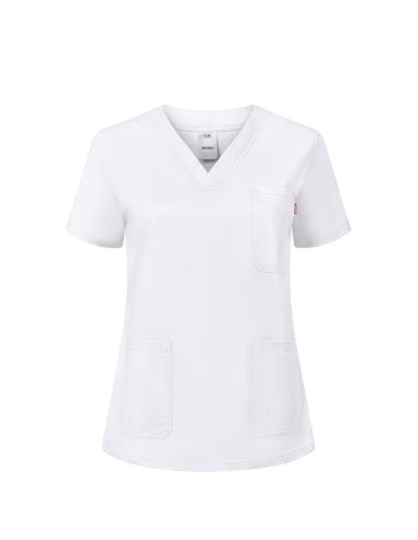 Camisola sanitaria stretch para mujer Velilla 535206SW de pijama médico elástico