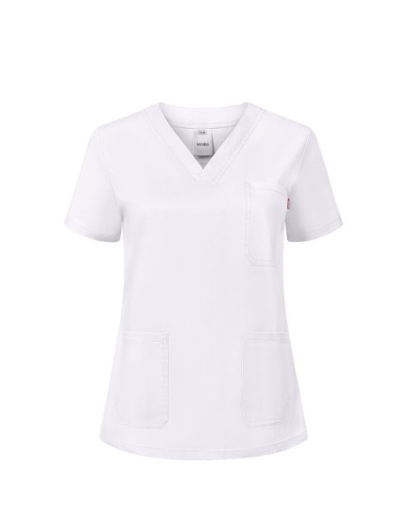 Camisola sanitaria stretch para mujer Velilla 535206SW de pijama médico elástico