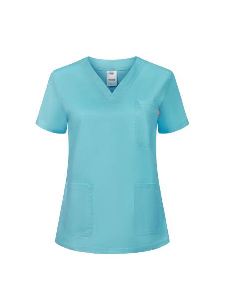 Camisola sanitaria stretch para mujer Velilla 535206SW de pijama médico elástico