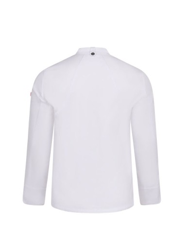 Detalle de la espalda transpirable Coolmax en chaqueta de chef Velilla 405211