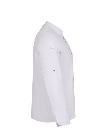 Chaqueta de cocina blanca Velilla 405211 SHIFT con tejido transpirable Coolmax