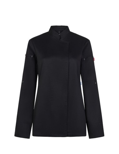 Chaqueta de cocina para mujer Velilla 405211W blanca con tejido Coolmax