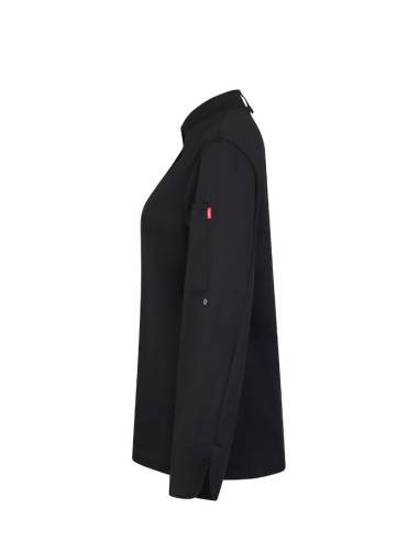 Chaqueta de cocina para mujer Velilla 405211W blanca con tejido Coolmax
