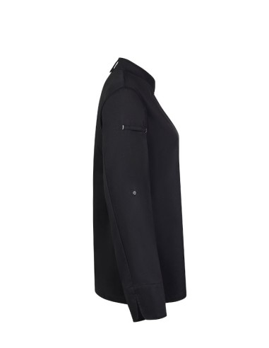 Chaqueta de cocina para mujer Velilla 405211W blanca con tejido Coolmax