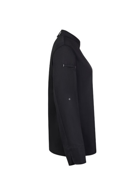Chaqueta de cocina para mujer Velilla 405211W blanca con tejido Coolmax