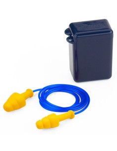 "FIT BASIC". Tapón auditivo reutilizable con cordón....