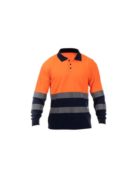 Polo de manga larga de alta visibilidad combinado TOMAS BODERO OCEAN HV POLO LS BEE WORK