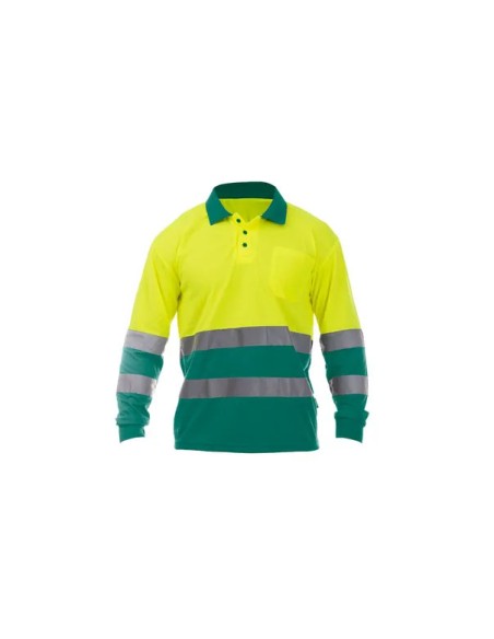 Polo de manga larga de alta visibilidad combinado TOMAS BODERO OCEAN HV POLO LS BEE WORK