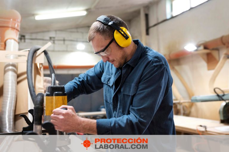 Trabajadores de protectores auditivos