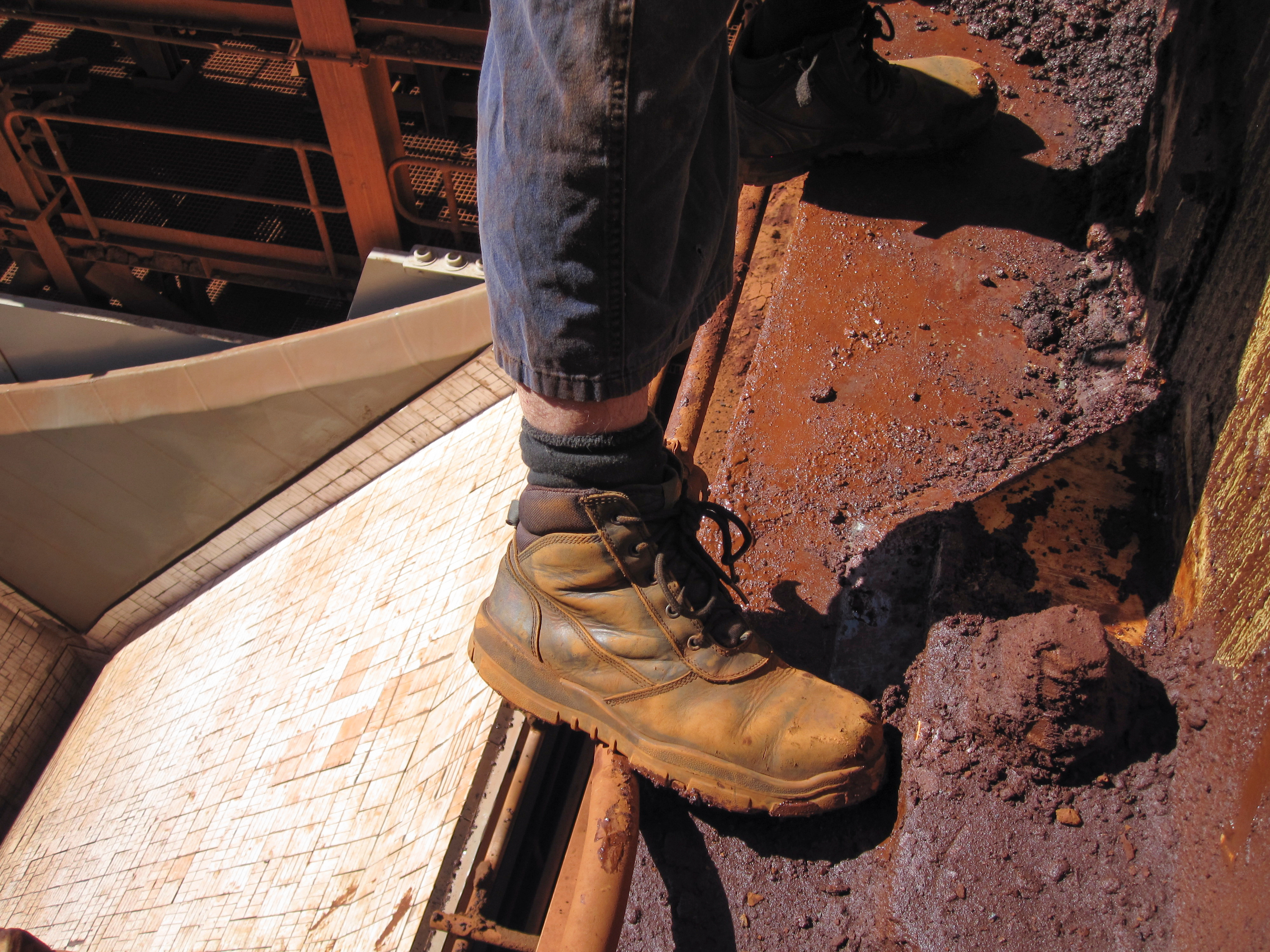 Botas de seguridad laboral.